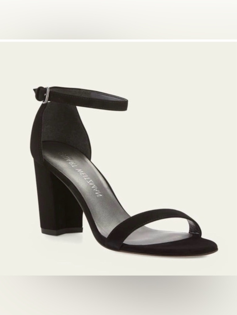 Stuart Weitzman Nearly nude black suede size 11